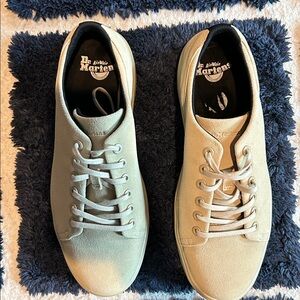 Dr. Martens Beige Lace-Up Sneakers